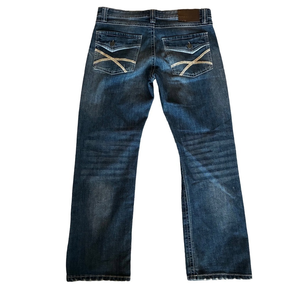T.K. Axel Slim Bootcut Jeans 32x30 Dark Wash Stretch Denim - Picture 5 of 5